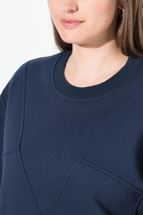 Immagine prodotto Ulla Popken Sweatshirt, Patchlook, Rundhals, Langarm (46, 48)