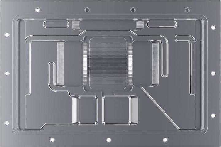 Actual product image Alphacool Ice block Aurora Acrylic RX 7900XTX/XT Taichi/Phantom with backplate