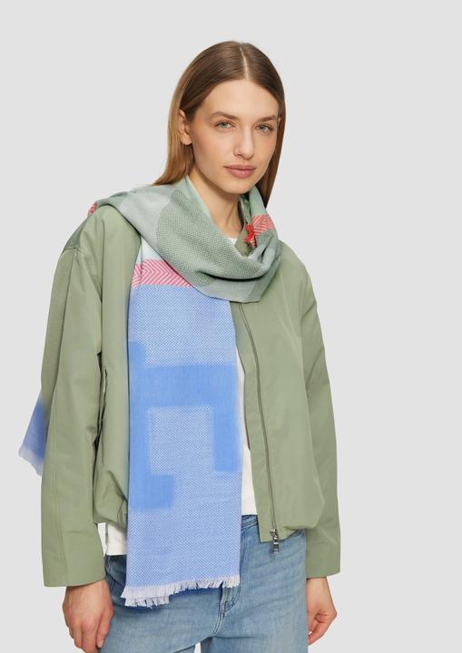 Image du produit S.Oliver Tuch Jacquard-Tuch mit Love-Schriftzug