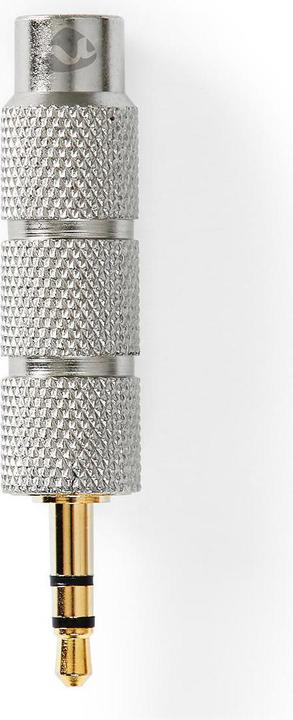 Image du produit Nedis Adaptateur audio stéréo 3.5 mm mâle 6.35 mm femelle plaqué or droit Or / Métal 1 pcs (Adaptateur jack)