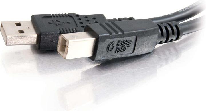 Produktbild C2G USB 2.0 A/B Cable Black 1m USB Kabel USB A USB B Schwarz (1 m, USB 2.0)