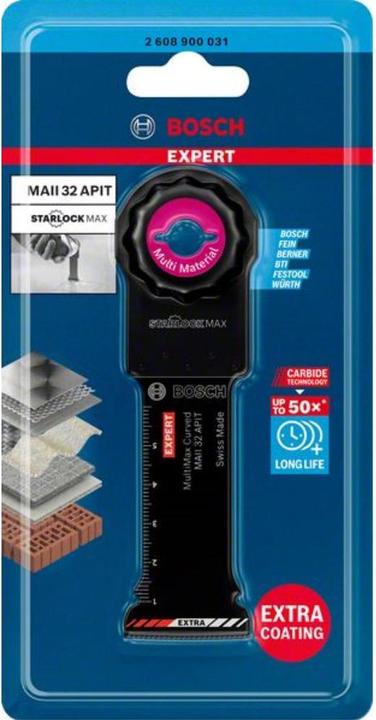 Produktbild Bosch Professional Zubehör EXPERT MultiMax MAII 32 APIT Blatt für Multifunktionswerkzeuge, 32 mm