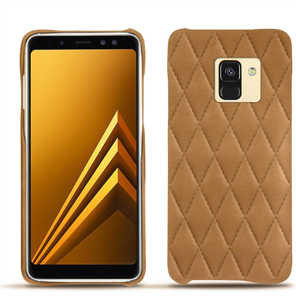 Noreve Lederschutzhülle (Samsung Galaxy A8 (2018)), Smartphone Hülle, Braun