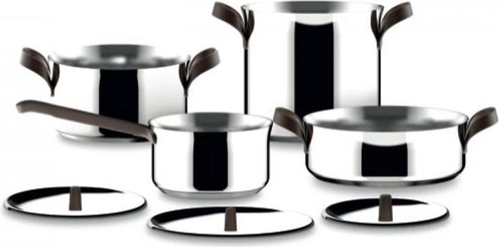 Actual product image Alessi Pot set 7 pcs EDO (24 cm, Pan set + pot set, Stainless steel)