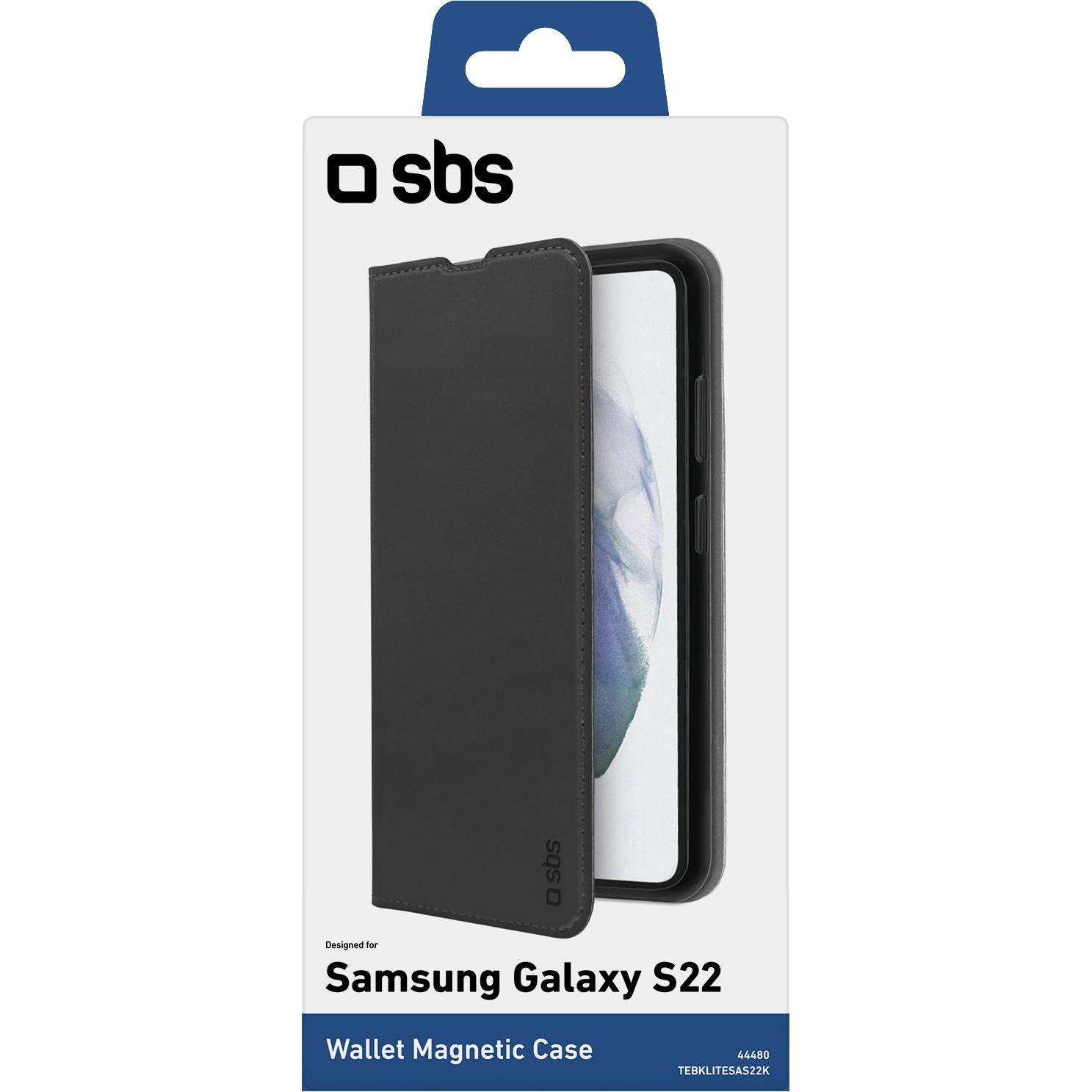 Thumbnail - SBS Klapphülle (Samsung Galaxy S22+), Smartphone Hülle, Schwarz