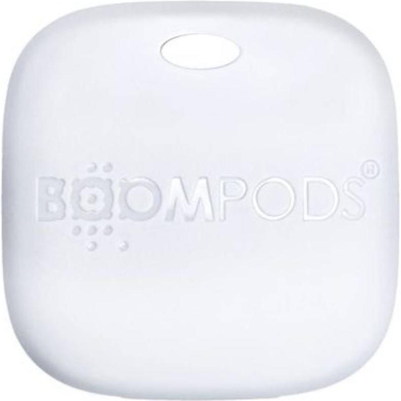 Boompods BP-TARWHT Airtag Schlüsselanhänger (Apple), Tracker, Weiss