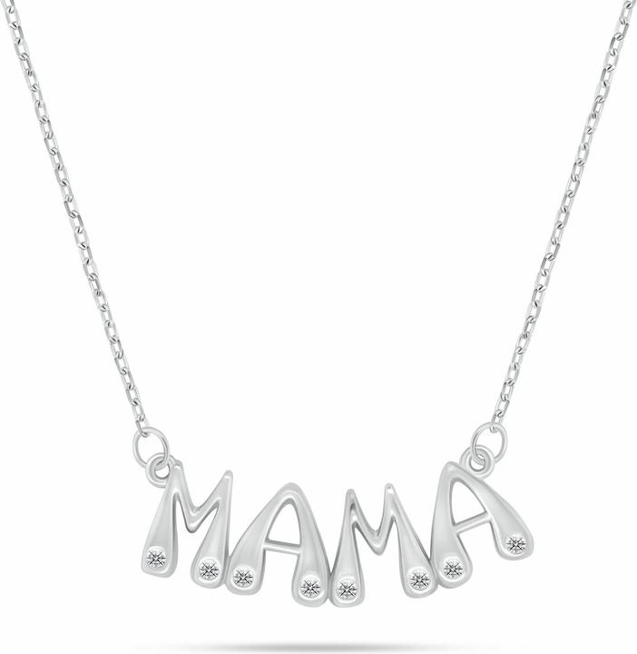 Actual product image Brilio Silver - Silver necklace for women Mama NCL189W (Silver)