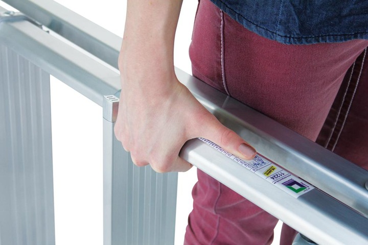 Produktbild Munk ML Stufen-Stehleiter beidseitig begehbar 2x3 Stufen (Stehleiter, 69 cm)