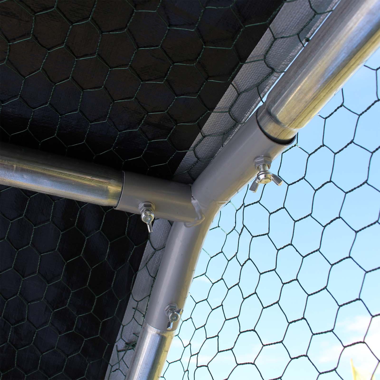 Thumbnail - Wiltec XXL Freilaufgehege 6x3x2m Aussengehege Voliere Hühnerstall Kleintiergehege, Gehege