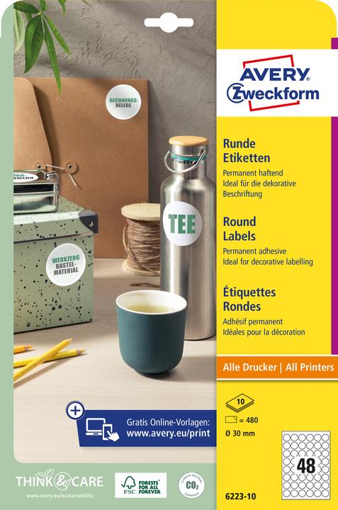 Productafbeelding Avery Ronde etiketten
