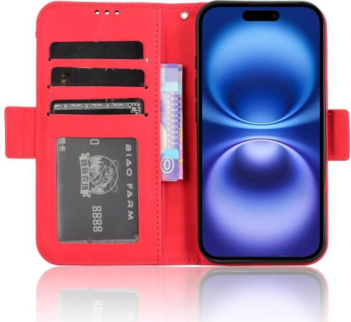 Produktbild Cover-Discount iPhone 16 - Etui viele Kartenfächer (Apple iPhone 16)
