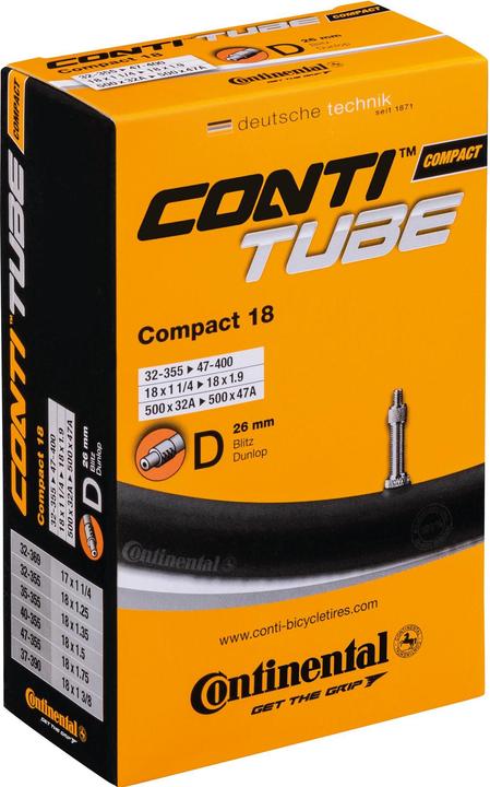 Actual product image Continental Compact 18 (Dunlop (DV), 18", 26 mm)