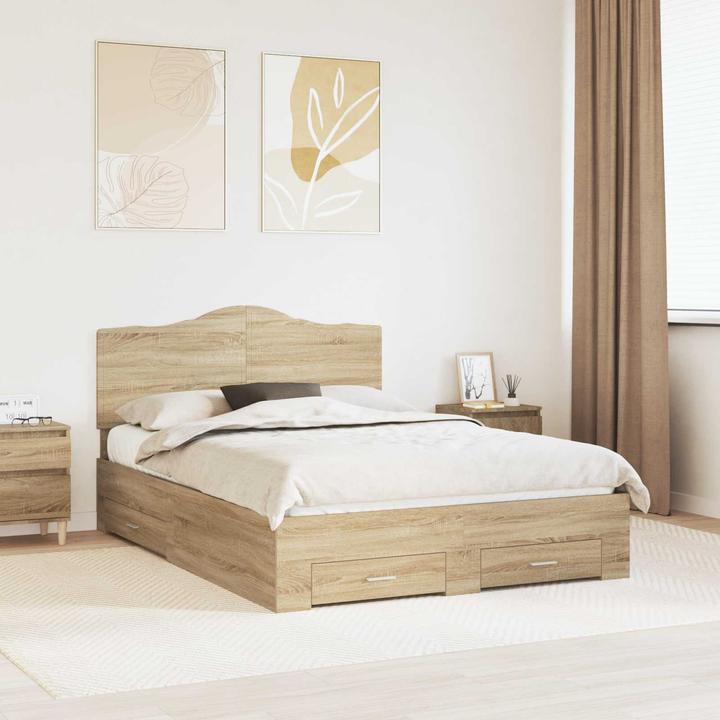 Image du produit vidaXL Moderner Bettrahmen (140 x 190 cm)
