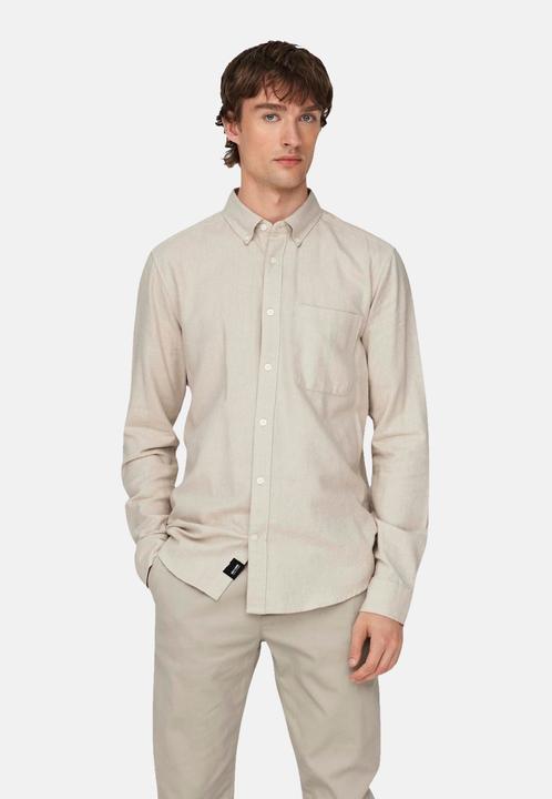 Produktbild Only & Sons Einfarbiges Langarmhemd (M)