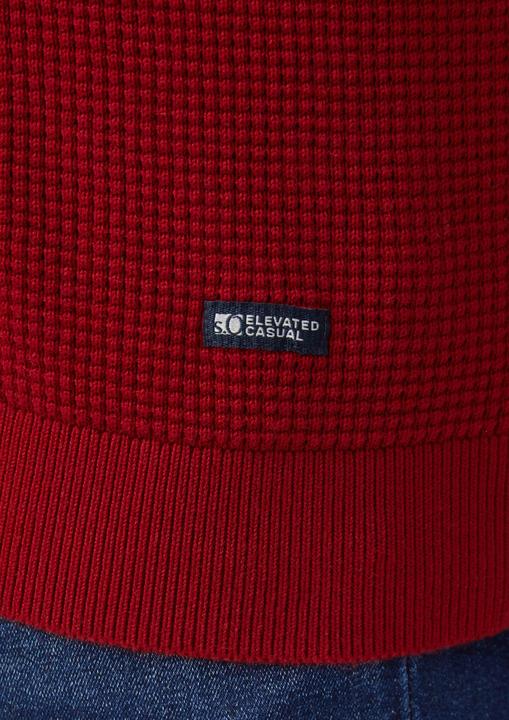 Produktbild s.Oliver Strickpullover Strukturmix-Pullover aus reiner Baumwolle (4XL)