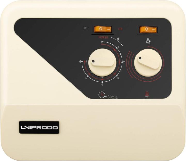 Actual product image Uniprodo Sauna Control Panel - overheat protection