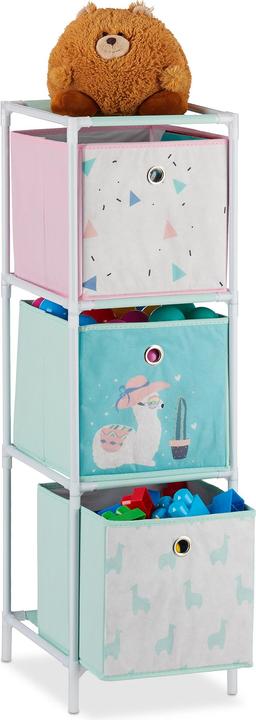 Relaxdays Lama Children's Shelf with Boxes
