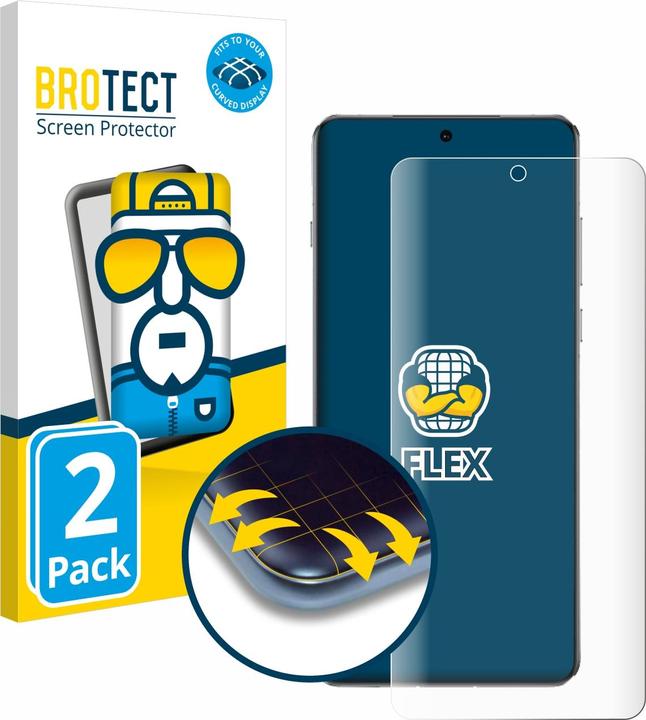 Produktbild BROTECT Fullscreen Schutzfolie Displayschutz Folie Klar Transparent (2 Stück, OnePlus 13)