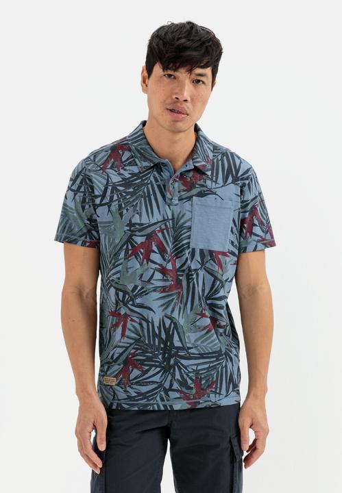 Produktbild Camel Active Kurzarm Poloshirt mit Allover Print (M)