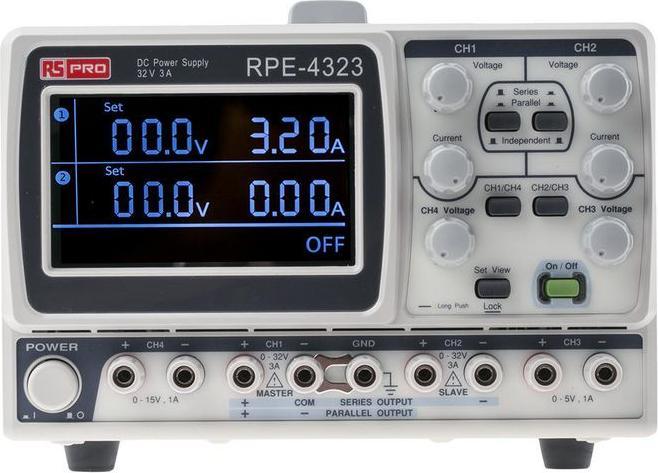 Image du produit RS PRO 4 channels,212W linear DC power supply