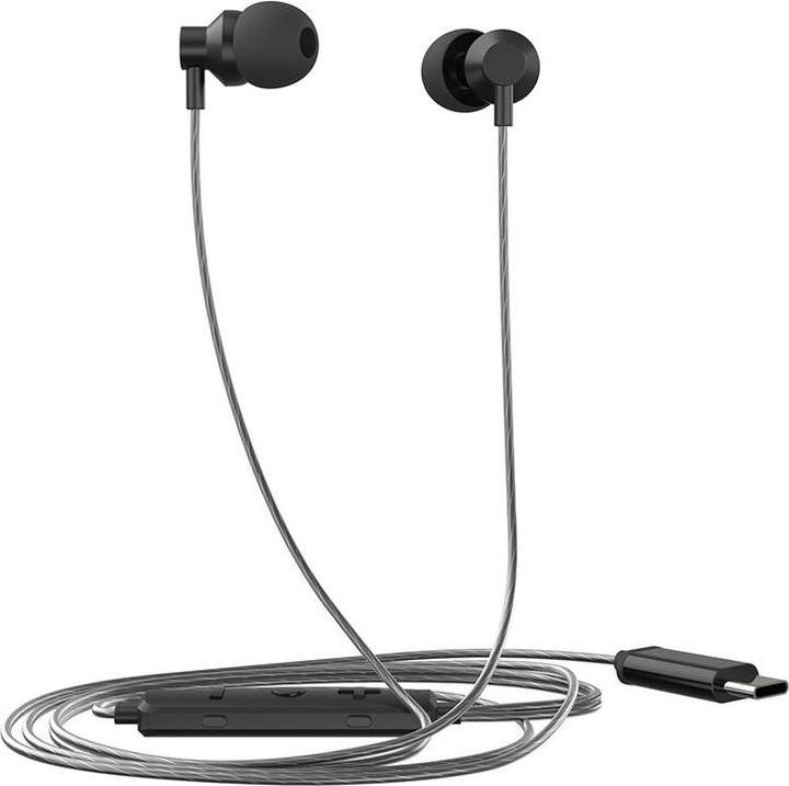 Actual product image HP DHH-1127 Wired earphones (black) (Cable)