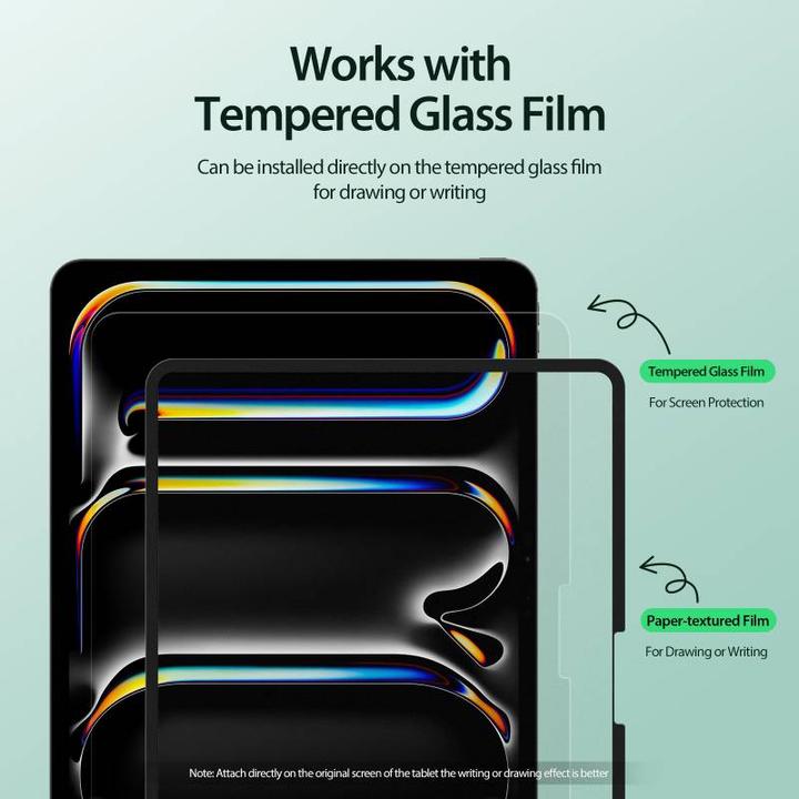 Actual product image Dux Ducis Naad Paperfeel protective film iPad Mini 6 - Black (1 Piece, iPad mini 6, iPad mini 2024 (7th gen))