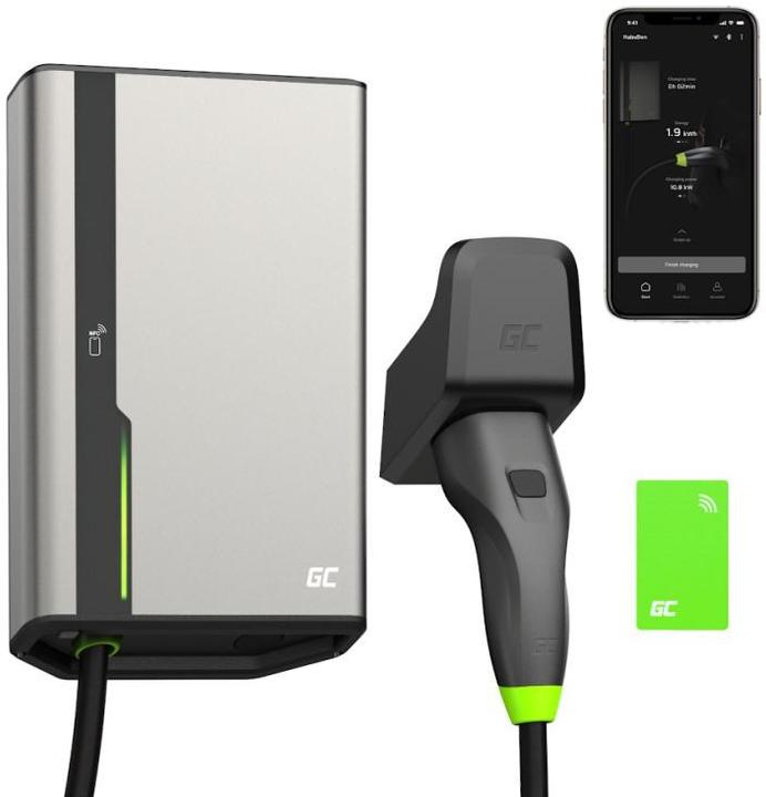 Produktbild GreenCell GC EVGC021B2250 - Wallbox, 3,6 - 22 KW, 5 m, NFC (Typ 2, 22 kW, 32 A)