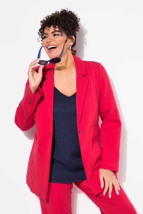 Produktbild Ulla Popken Blazer, Punto di Roma, A-Linie, Reverskragen, Stretch (58, 60)
