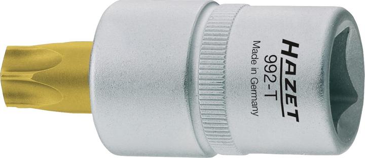 Produktbild HAZET Schraubendreher-Steckschlüsseleinsatz ∙ TORX 992-T40 ∙ Vierkant12,5 mm (1/2 Zoll) ∙ Innen TO…