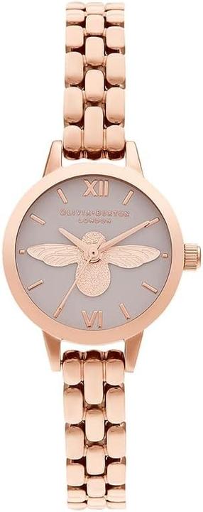 Actual product image Olivia Burton Analoog kwartshorloge met rosegoudkleurige roestvrijstalen armband voor dames OB16MC53 (Analogue wristwatch, 23 mm)