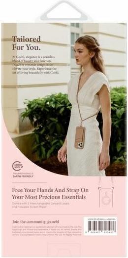 Actual product image Uniq etui Coehl Lumino iPhone 16 Pro 6.3" Magnetic Charging srebrny/sparkling silver (Apple iPhone 16 Pro)