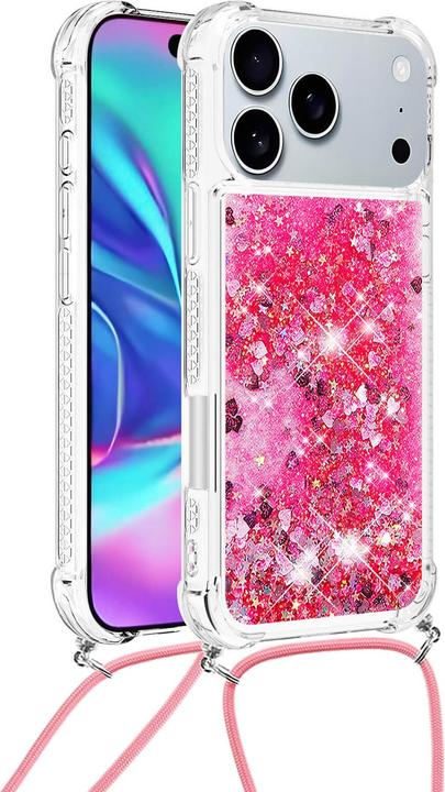 Immagine prodotto Cover-Discount iPhone 17 Pro - Glitzer Hülle mit Kordel (Apple iPhone 17 Pro)