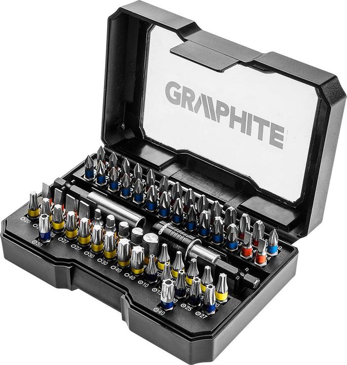 Produktbild Graphite Screwdriver bits, set of 60 pcs. (56H600)