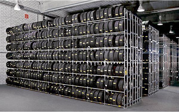 Actual product image Scholz Tire rack, galvanized