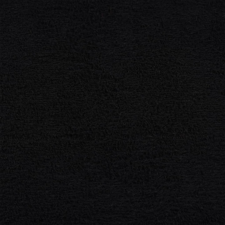 Produktbild VidaXL Saunatücher 10 Stk. Schwarz 80x200 cm 360 g/m² 100% Baumwolle Handtuch