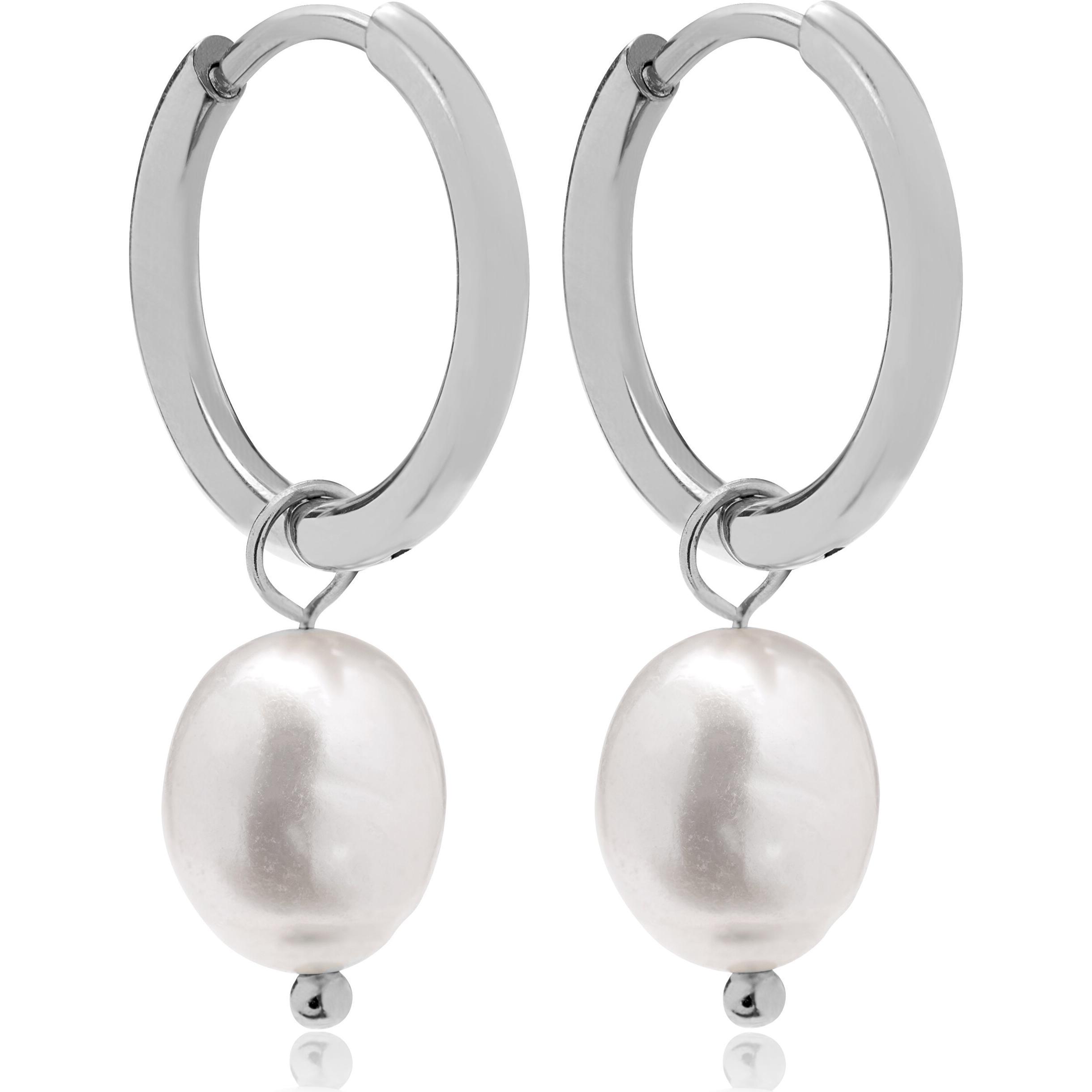 Trolli, Orecchini, Troli - Incantevoli orecchini in acciaio con perle 2in1 VAAXF340S (L)