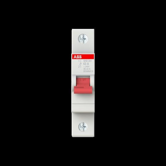 Thumbnail - ABB, Schutzschalter, SHD201/63 Lasttrennschalter 1P, 63A 2CDD271111R0063