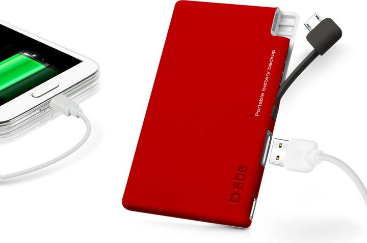 Actual product image SBS Power bank Extraslim 2.200 mAh (2200 mAh, 8.14 Wh)