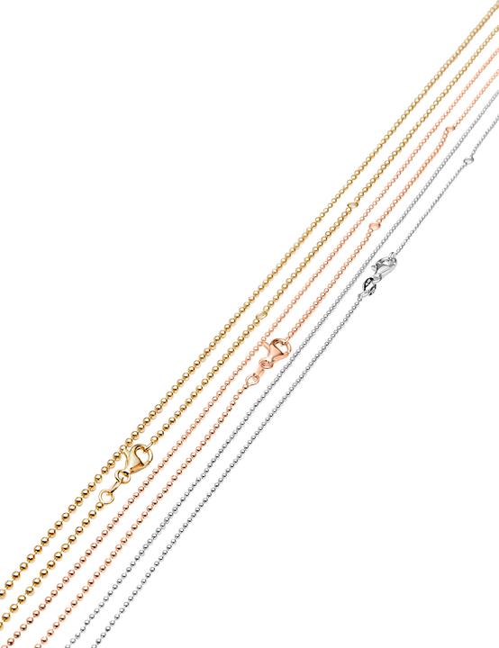 Immagine prodotto Leyda Palla a catena (Argento 925, placcato oro 750 / 18, 80 cm)