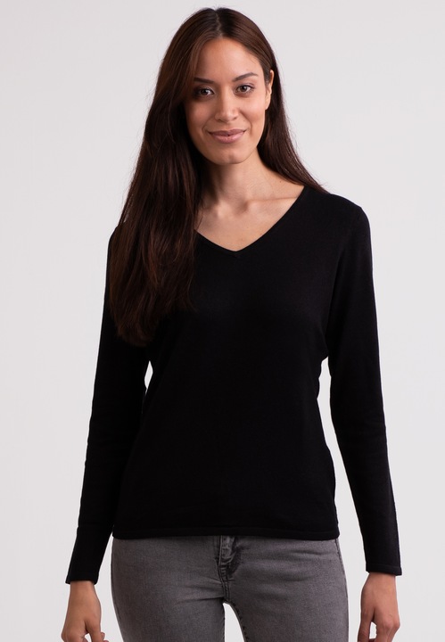 Image du produit Cash-Mere Seide Kaschmir V-Ausschnitt Pullover (M)