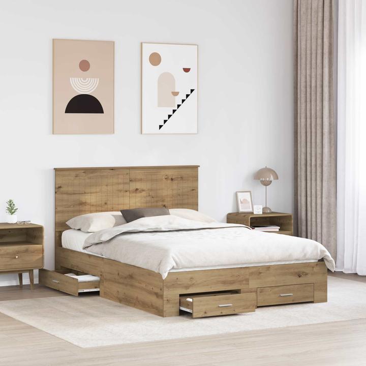 Produktbild vidaXL Bettrahmen (135 x 190 cm)