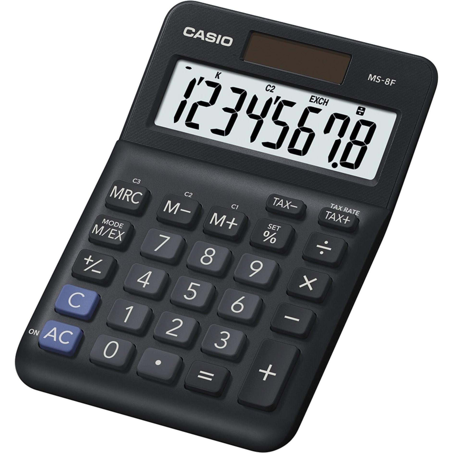 Casio, Taschenrechner, MS-8F (Solarzellen, Batterien)