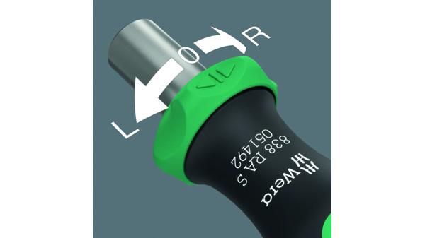 Actual product image Wera 838 RA S Bitholding screwdriver (1/4")