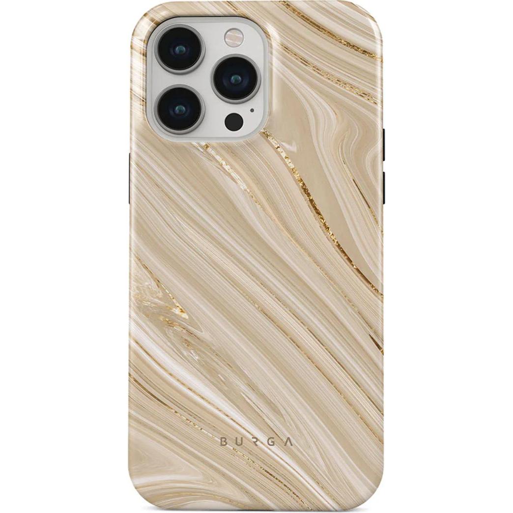 Konjac Sponge Burga Full Glam Cover til iPhone 14 Pro Max (Apple iPhone 14 Pro Max), Smartphone Hülle, Braun