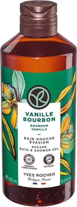 Actual product image Yves Rocher Vanille Bourbon Cleansing Shower Gel (400 ml)