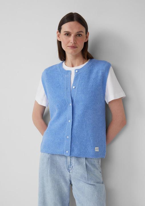 Produktbild s.Oliver Strickjacke Strickweste aus Alpakamix (40)