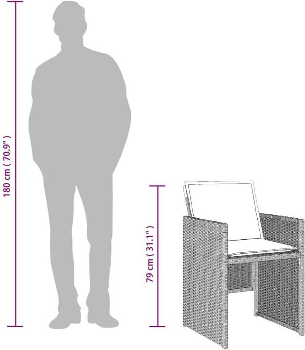 Produktbild vidaXL Garten Essgruppe