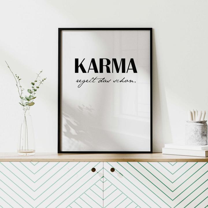 Image du produit Trenddeko Le karma s'occupera de ça. (50 x 60 cm)
