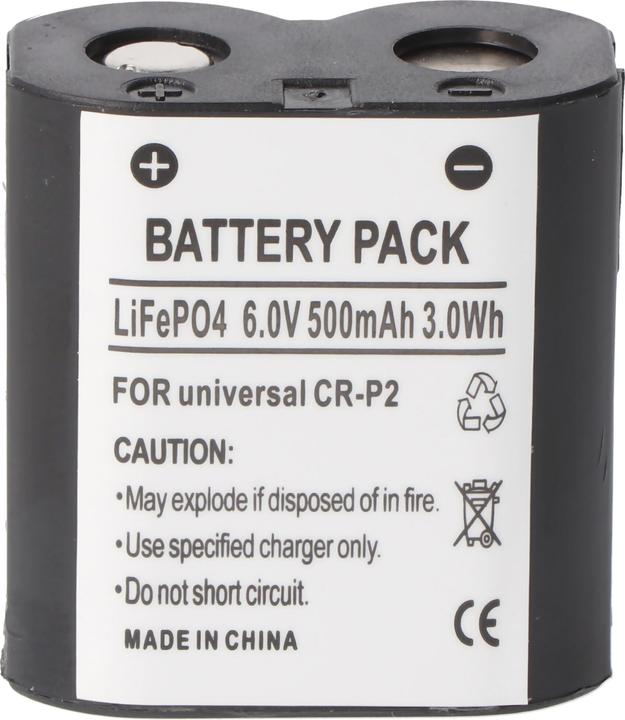 Produktbild AccuCell Akku CR-P2, CRP2 CR-P2 (1 Stk., CRP2, 600 mAh)