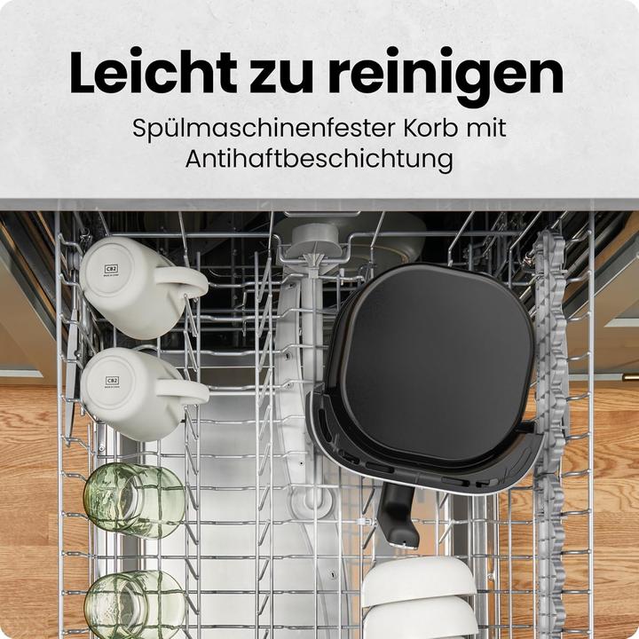 Produktbild Chefman TurboFry Touch - Digitale 5.7-Heissluftfritteuse mit Sichtfenster